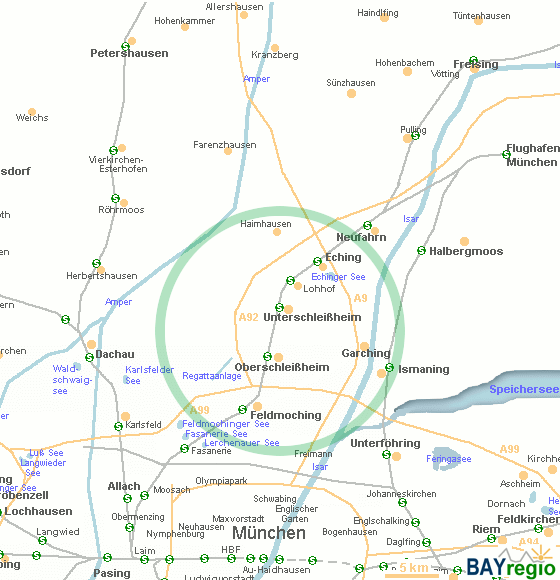 >Carta geografica di Unterschleißheim